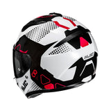 HJC C10 Helmet Aspa MC1 Black/White/Red Gloss