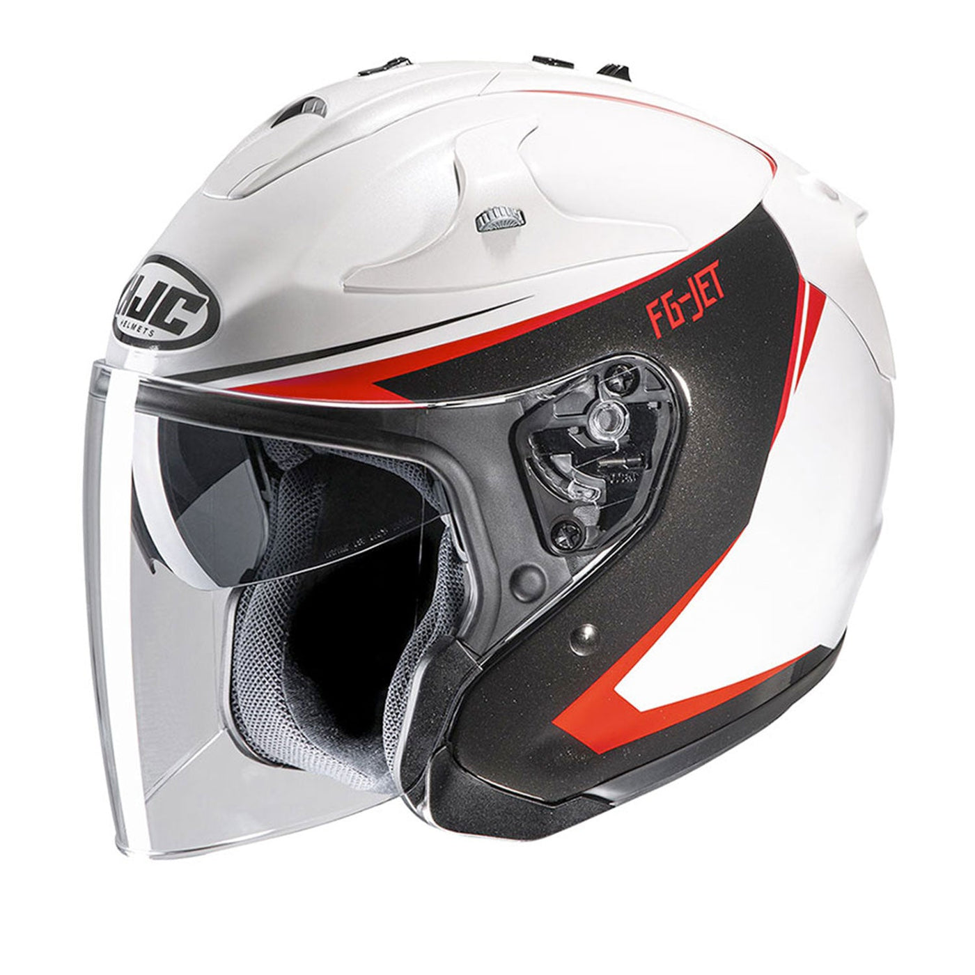 HJC FG-Jet Helmet Balin MC1 Black/White/Red Gloss