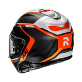 HJC Rpha91 Carbon Helmet Lagos MC6HSF Black/White/Orange Matt