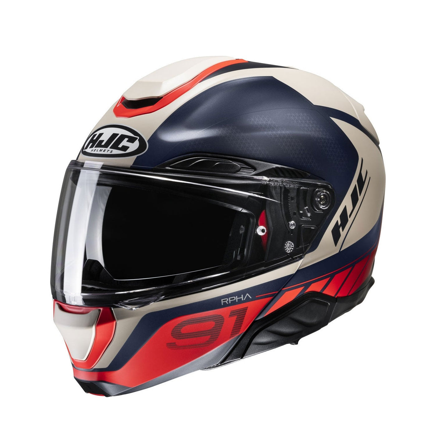 HJC Rpha91 Helmet Rafino MC1SF Blue/Red Matt