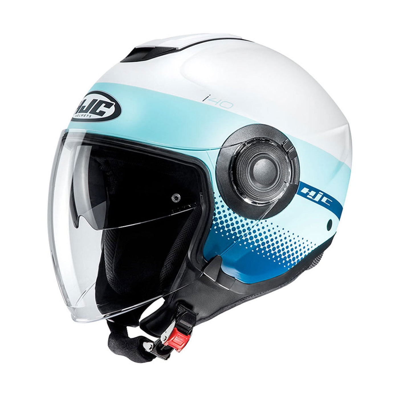 HJC i40 Helmet Unova MC24SF White/Blue Matt