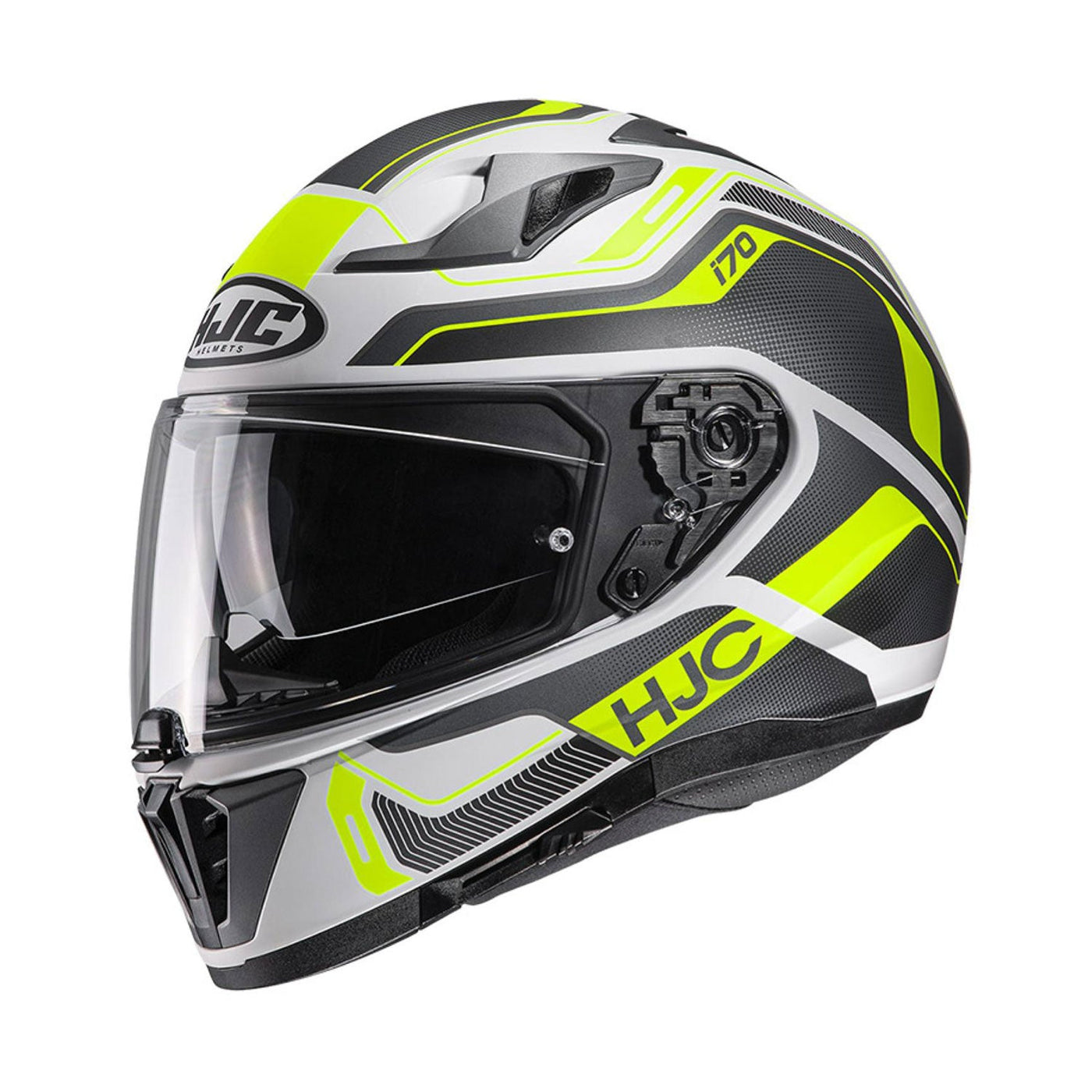 HJC i70 Helmet Lonex MC3HSF Black/White/Yellow Fluo Matt