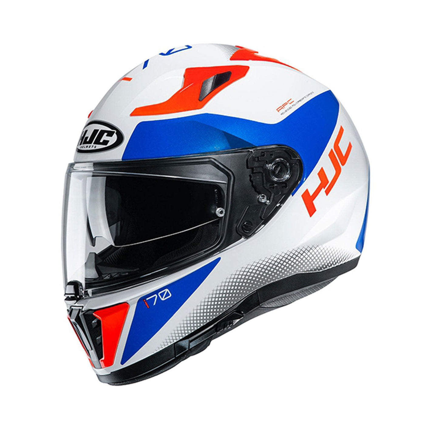 HJC i70 Helmet Tas MC26H White/Orange/Blue Gloss