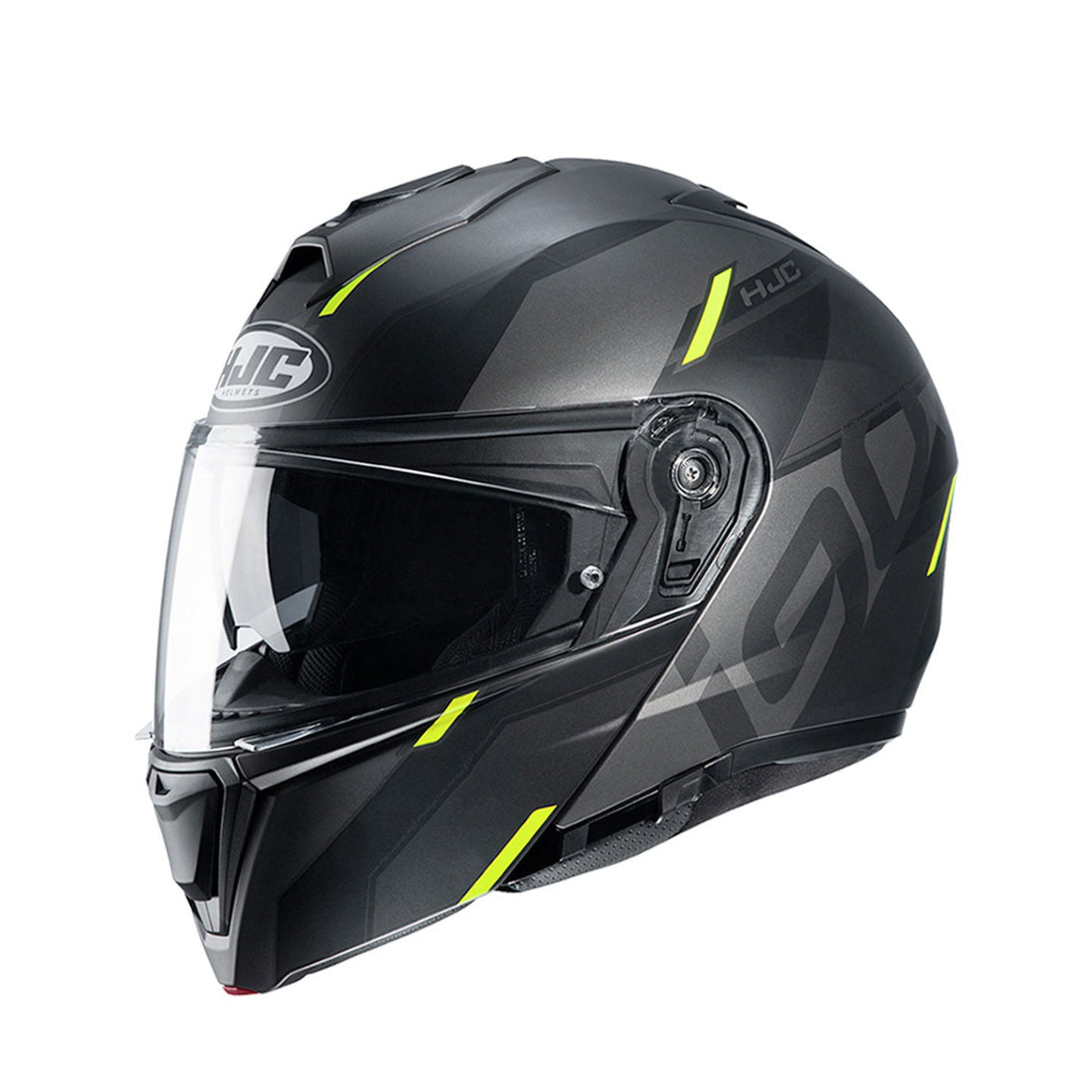HJC i90 Helmet Aventa MC4HSF Black/Grey/Yellow Fluo Matt