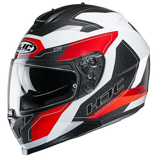 HJC C70 Helmet Canex MC1 Black/White/Red