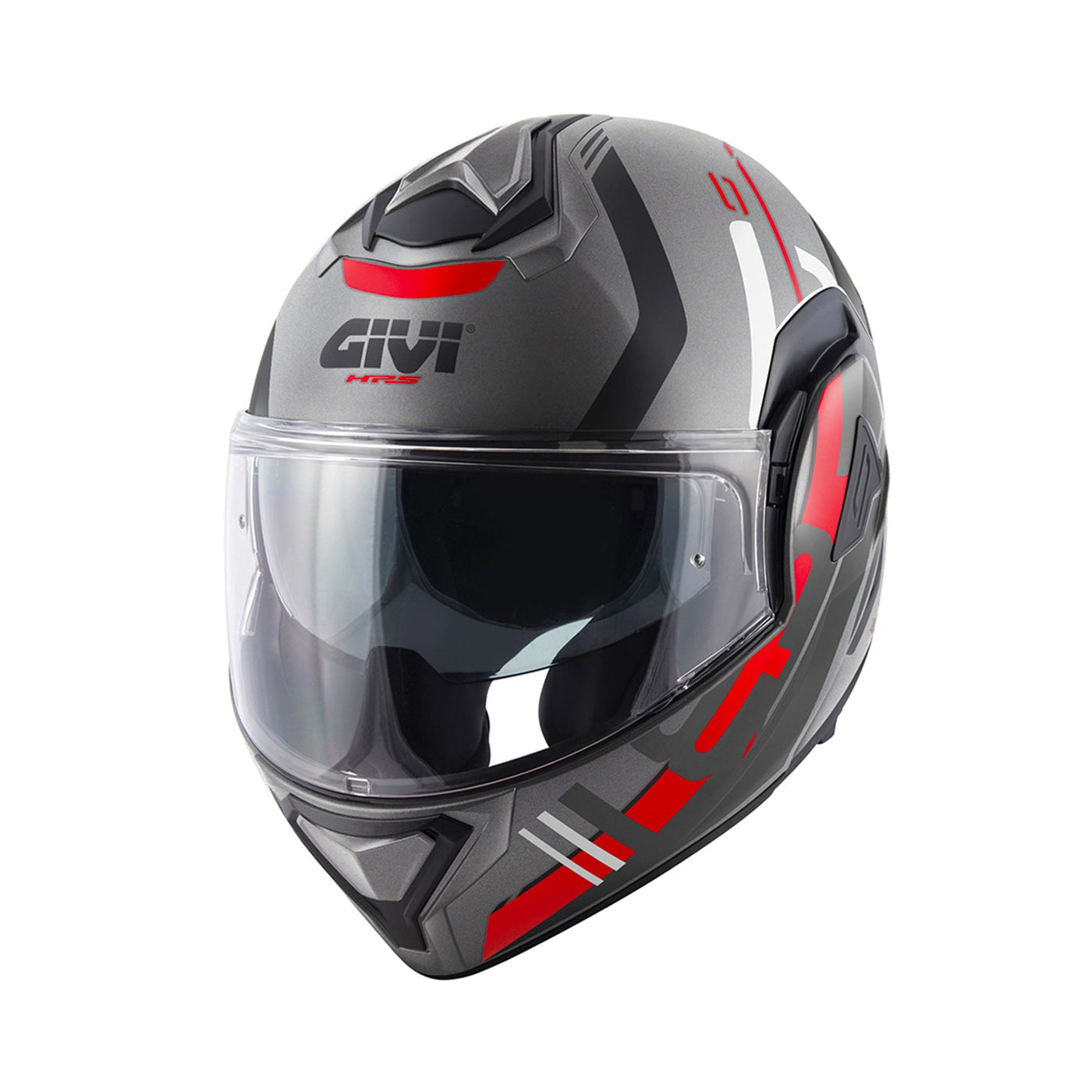 Givi X30 Helmet Pulsar Titanium/Black/Red Matt
