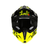 Just1 J12 Pro Racer Fluo Yellow Carbon - Gloss