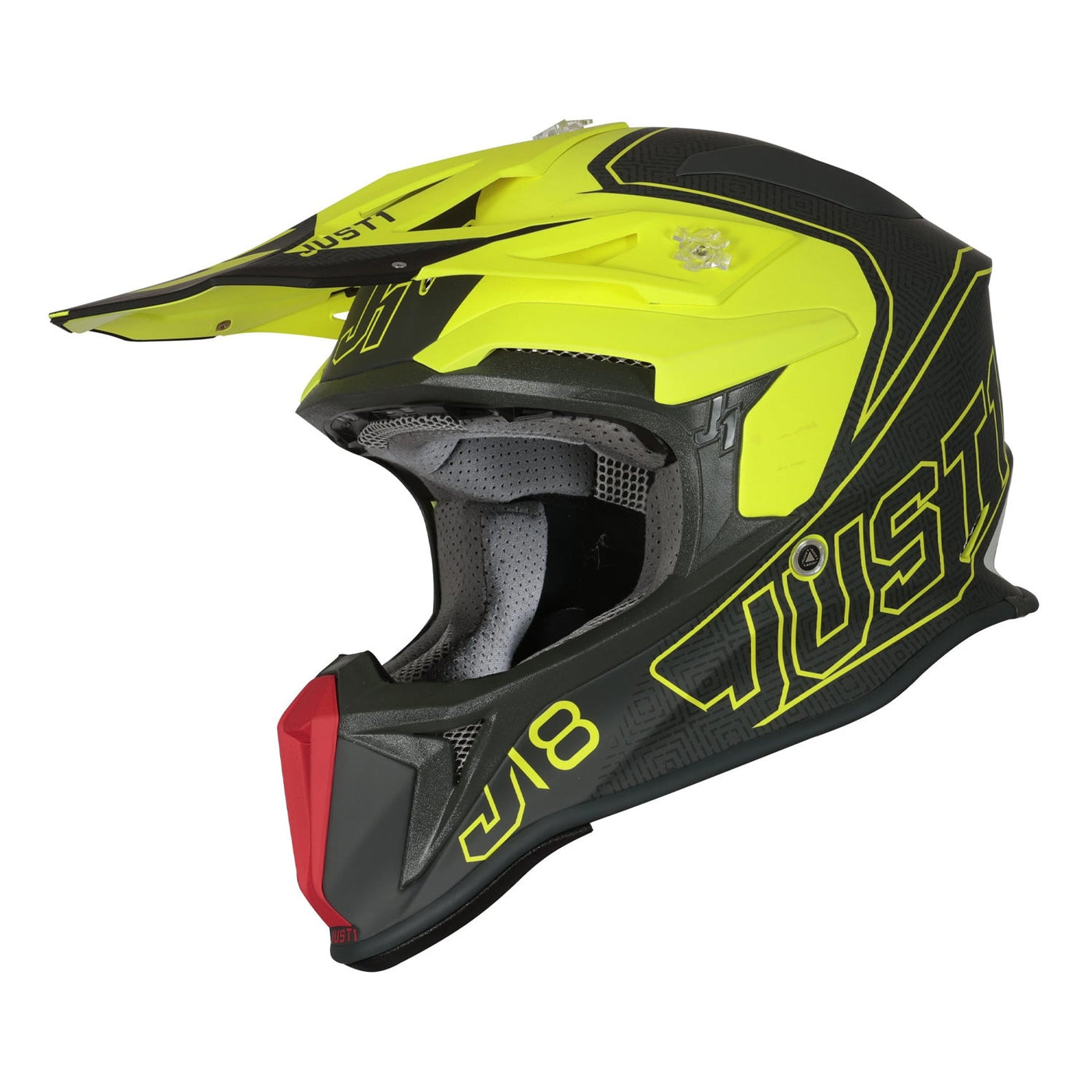 Just1 J18 Mips Vertigo Red Grey Fluo Yellow