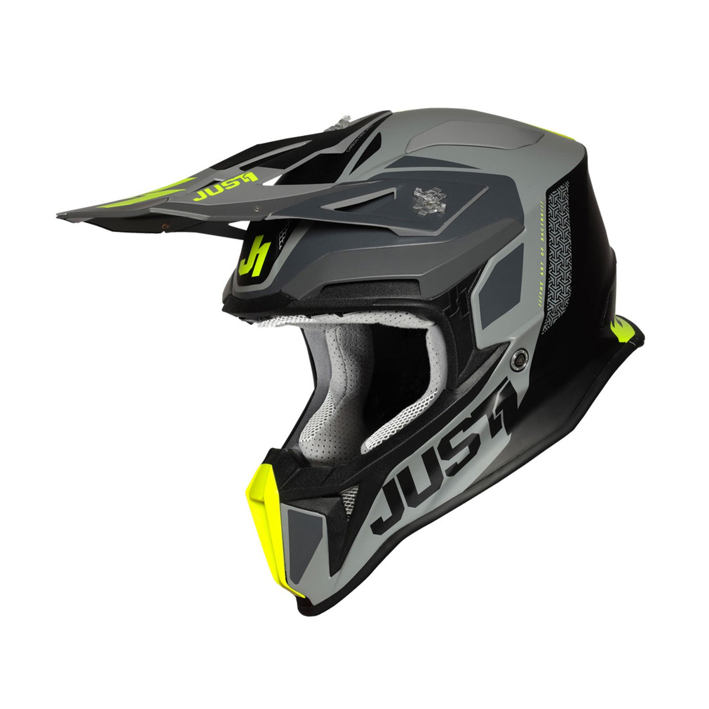 Just1 J18 Pulsar Fluo Yellow Grey Black Matt