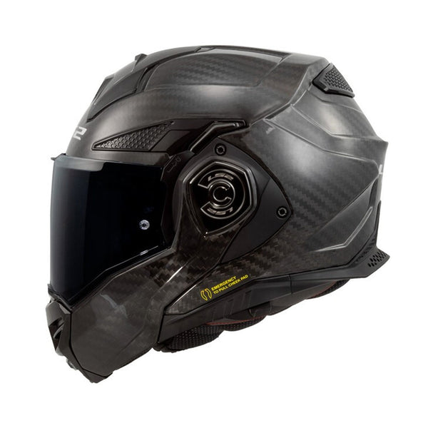 LS2 Advant X Carbon Helmet Solid Black Gloss