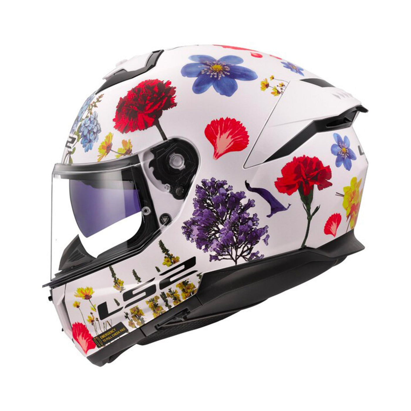 LS2 Stream II Helmet Flowers Gloss