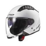 LS2 Copter II Helmet Solid White Gloss