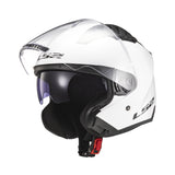LS2 Copter II Helmet Solid White Gloss