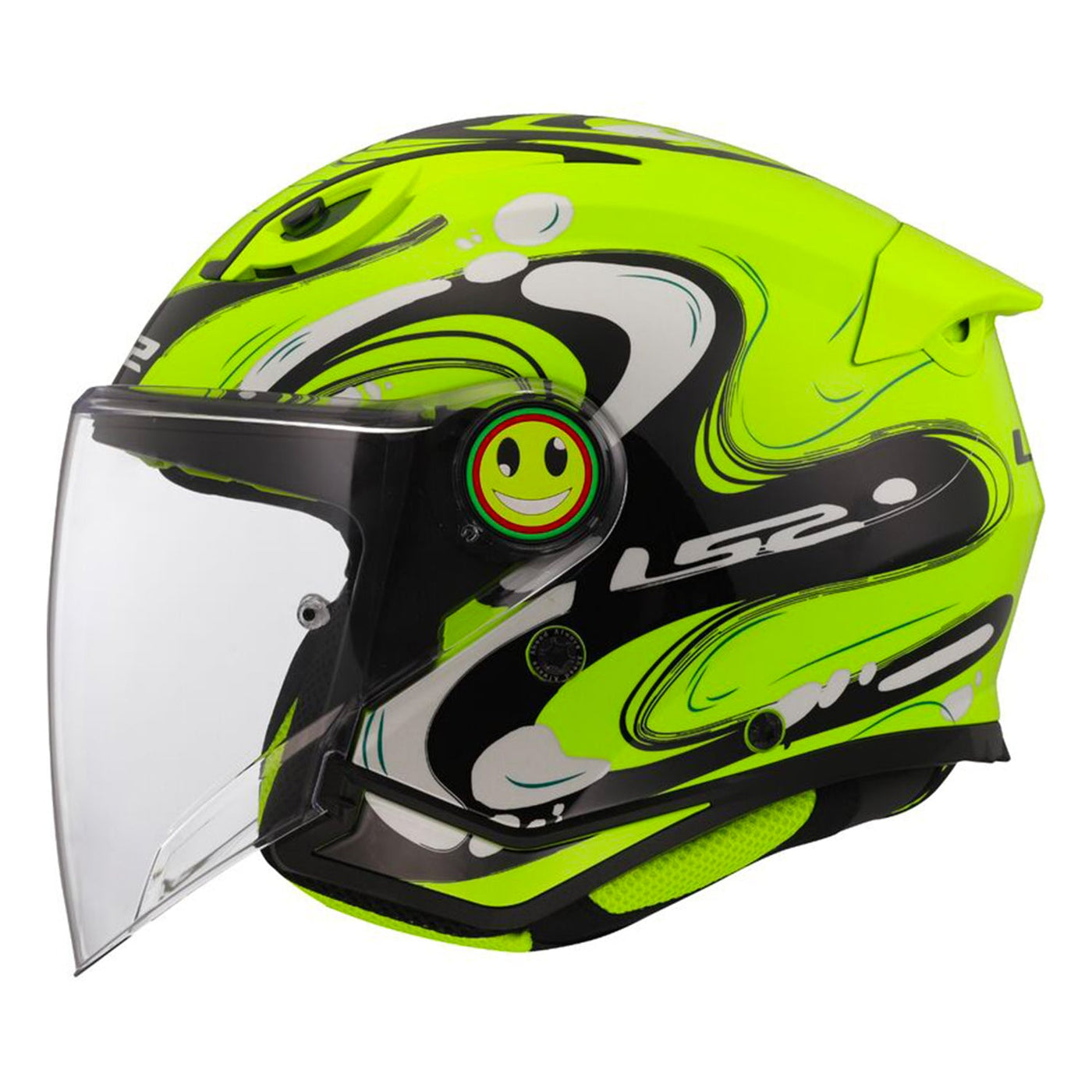 LS2 Funny II Junior Helmet Glup Yellow Fluo Gloss