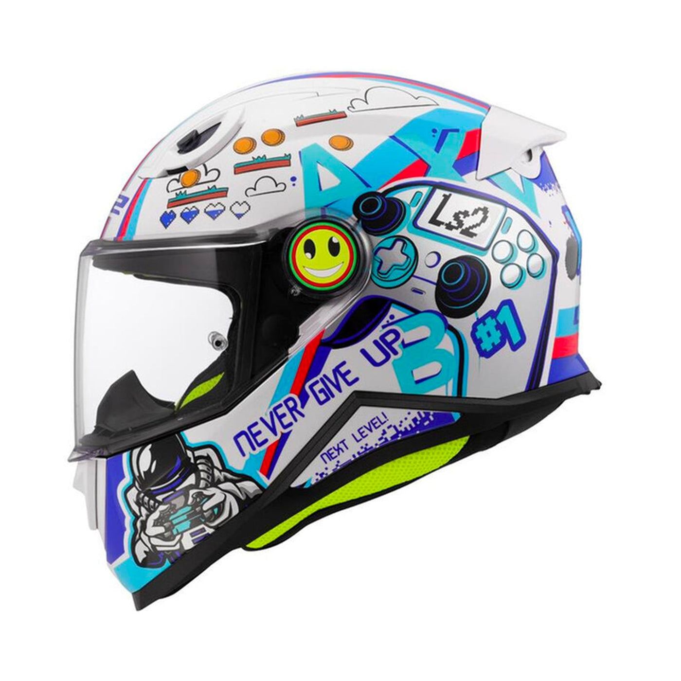 LS2 Kid Helmet Next Level White Gloss