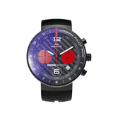 MOMODESIGN X Montjuïc Orologio Urban Pilot PRO CHRONO BLACK PVD-RED