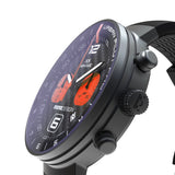 MOMODESIGN X Montjuïc Orologio Urban Pilot PRO CHRONO BLACK PVD-RED