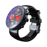 MOMODESIGN X Montjuïc Orologio Urban Pilot PRO CHRONO BLACK PVD-RED