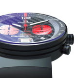 MOMODESIGN X Montjuïc Orologio Urban Pilot PRO CHRONO BLACK PVD-RED