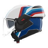 Nolan N120-1 Helmet Lineo 347 White/Blue/Red Gloss