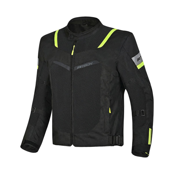 R-TECH SPIRAL MESH GIACCA DE ESTATE UOMO NERO GIALLO