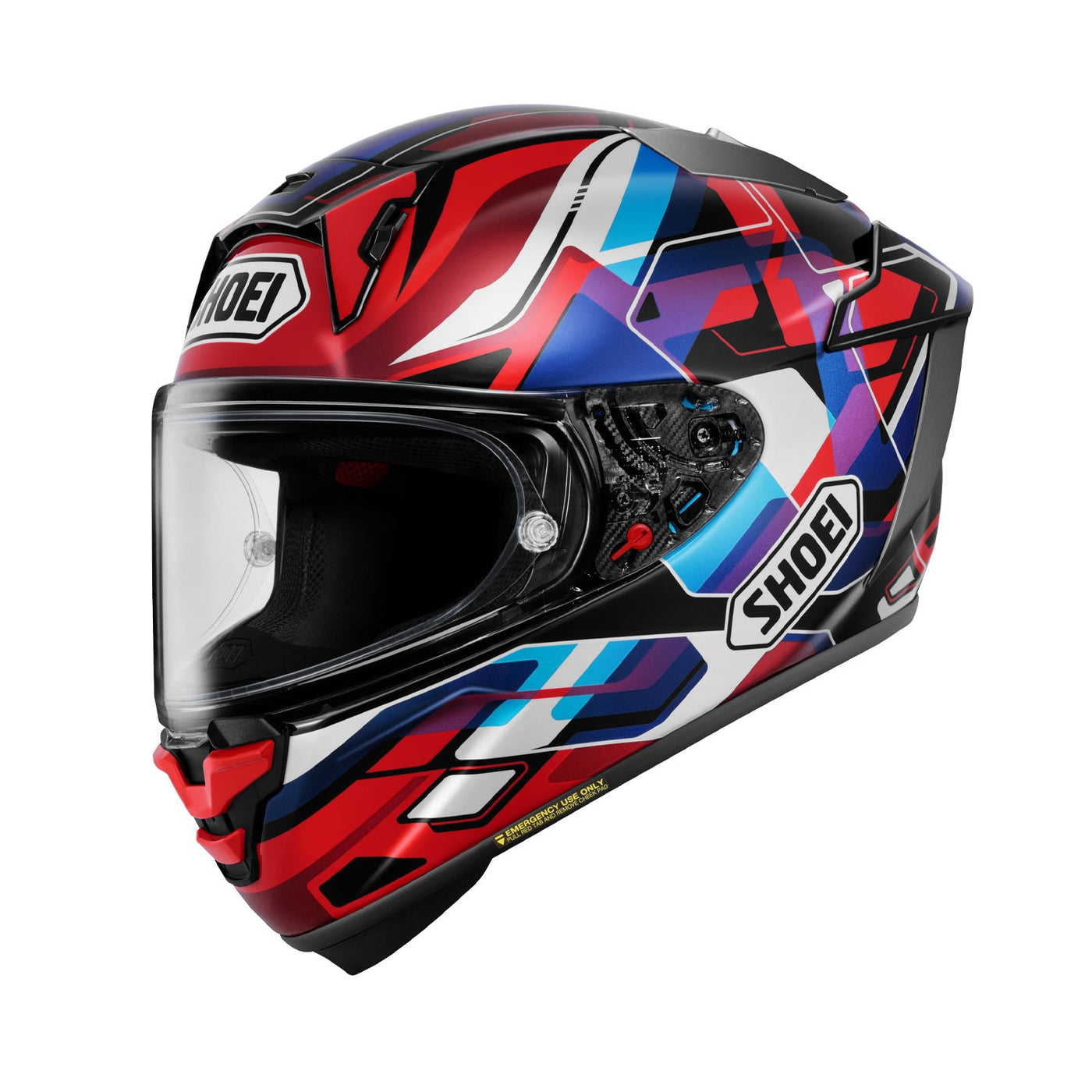 Shoei X-SPR Pro Helmet Valion TC-10 Red/Blue Gloss