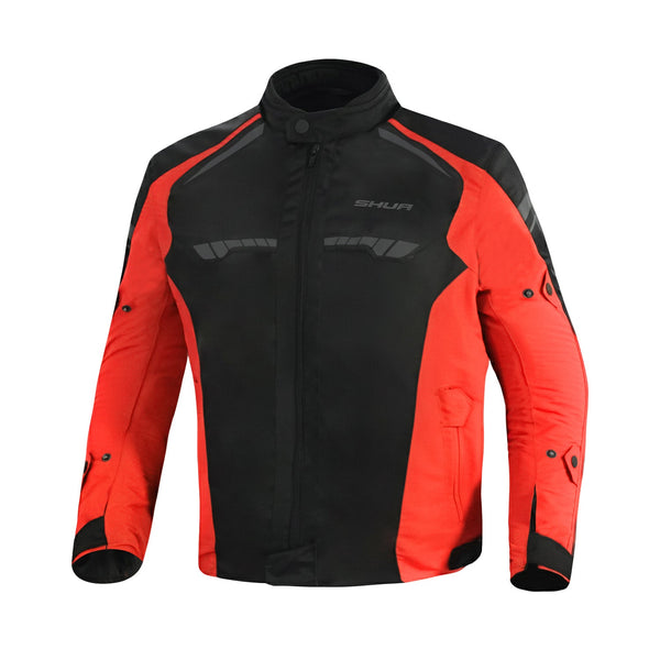 SHUA IMMORTAL GIACCA UOMO NERO NEON ROSSO