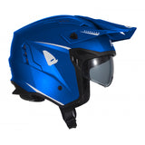 UFO Sheratan Cross Jet Helmet Blue Matt
