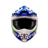 UFO Intrepid Motocross Helmet Blue/Yellow Gloss