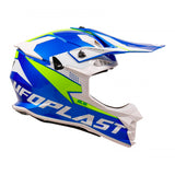 UFO Intrepid Motocross Helmet Blue/Yellow Gloss