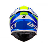 UFO Intrepid Motocross Helmet Blue/Yellow Gloss