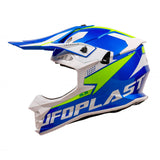 UFO Intrepid Motocross Helmet Blue/Yellow Gloss