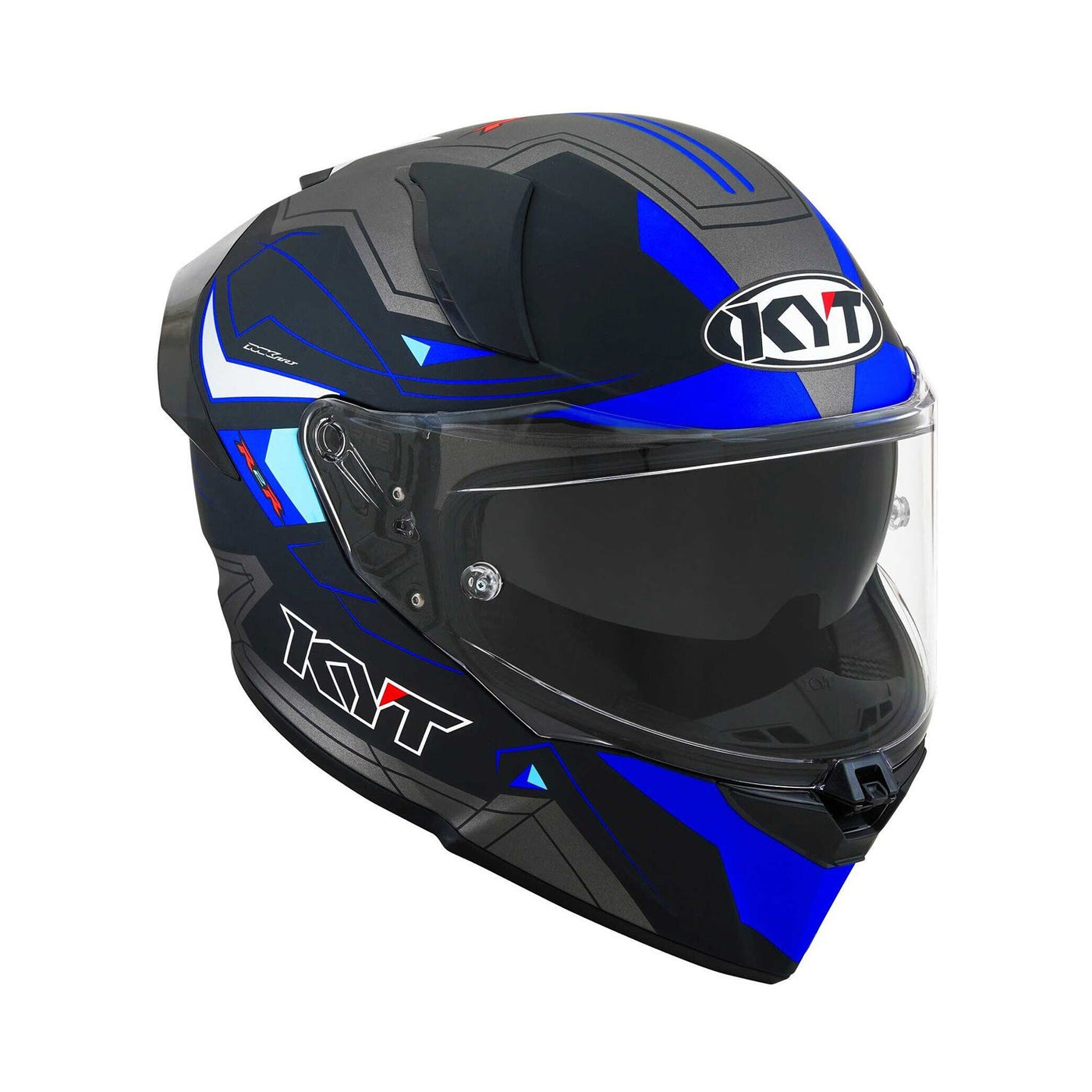 Kyt R2R Helmet Led Black/Blue Matt