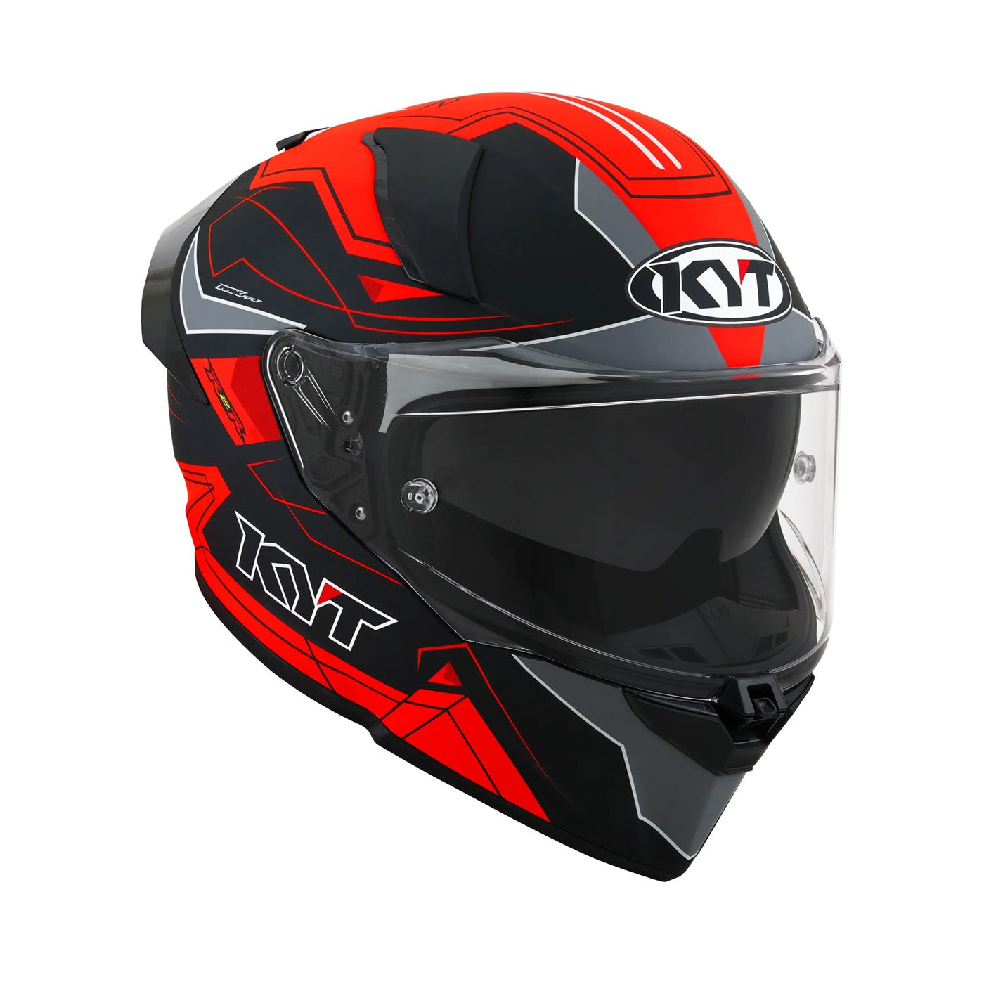 Kyt R2R Helmet Led Black/Red Matt