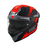 Kyt R2R Helmet Led Black/Red Matt