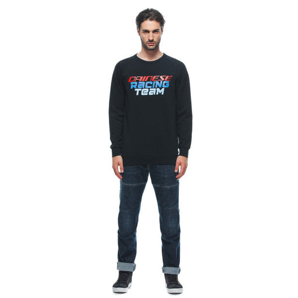 DAINESE Racing SWEATER Felpa Nera con logo sul petto e nomi circuito sulla schiena