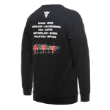 DAINESE Racing SWEATER Felpa Nera con logo sul petto e nomi circuito sulla schiena