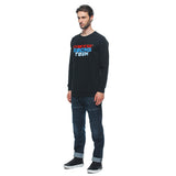 DAINESE Racing SWEATER Felpa Nera con logo sul petto e nomi circuito sulla schiena