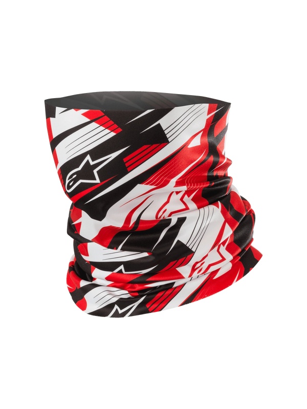 Scaldacollo estivo Alpinestars Neck Tube bianco nero rosso
